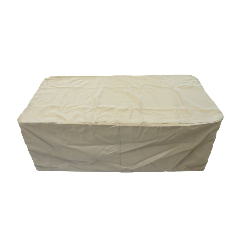Housse de table de patio rectangulaire de qualité supérieure résistante à l’eau, H 18 po x l 49 po x P 25 po