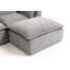 Canapé modulaire surdimensionné surdimensionné avec repose-pieds, sièges profonds et larges pour un confort ultime et des aménagements de salon flexibles.-314961216