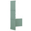 Armoire triangulaire haute avec 3 tiroirs et tablettes réglables, armoire de rangement haute pour salle de bain, panneau de fibres à densité moyenne avec finition peinte-1101084664