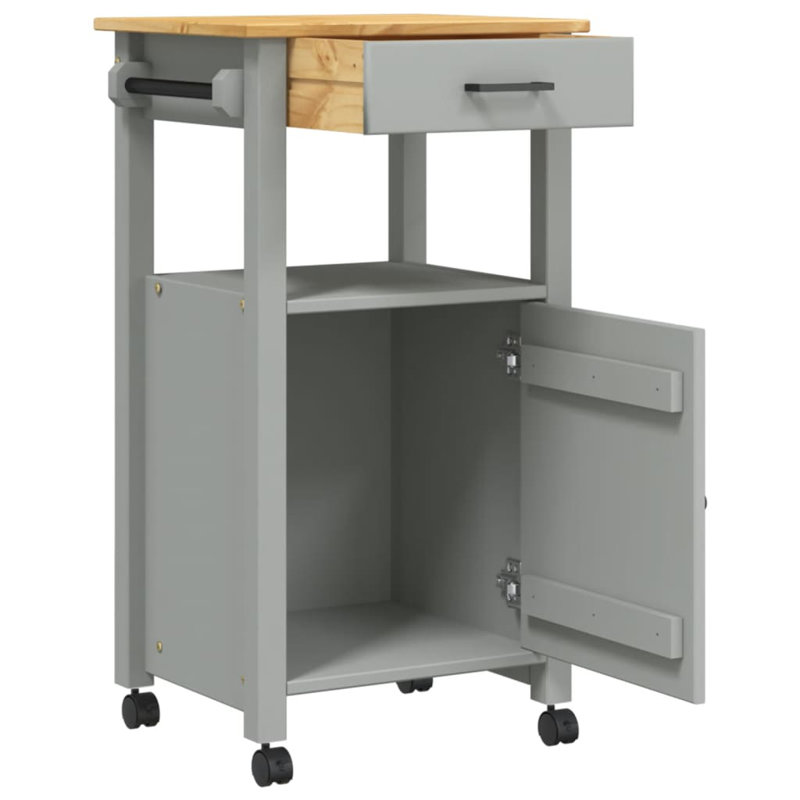 Kitchen Serving Cart, Grey