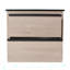 Meuble-lavabo avec lavabo et tiroirs en céramique H 21,44 po x l 24,19 po x P 18,11 po