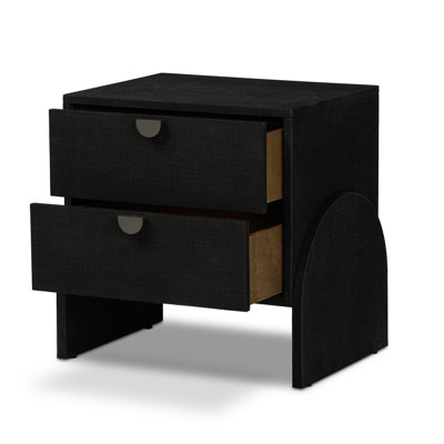 Cressida Nightstand-Ivory Painted Linen