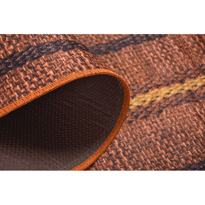 Slip Resistant No Pile Light Weight Nature Inspired Printed Area Rugs for Backyard Kitchen Living Room, Runner 2' x 7'