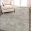 Tapis à poil long gris / ivoire Petra-1089147460