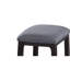 Tabouret à hauteur de comptoir en tissu gris tendance