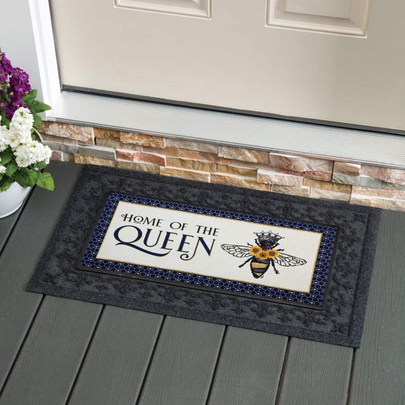 Tapis Â« Excusez les mauvaises herbes, je nourris le sassafras des abeilles Â»