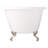 66" Miya Cast Iron Clawfoot Soaking Tub-75244808-75244800