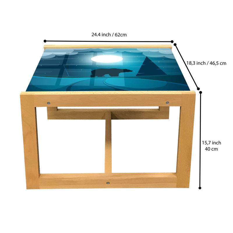 Jaime-Lea Sled Coffee Table, 62cm H x 46cm W x 40cm D