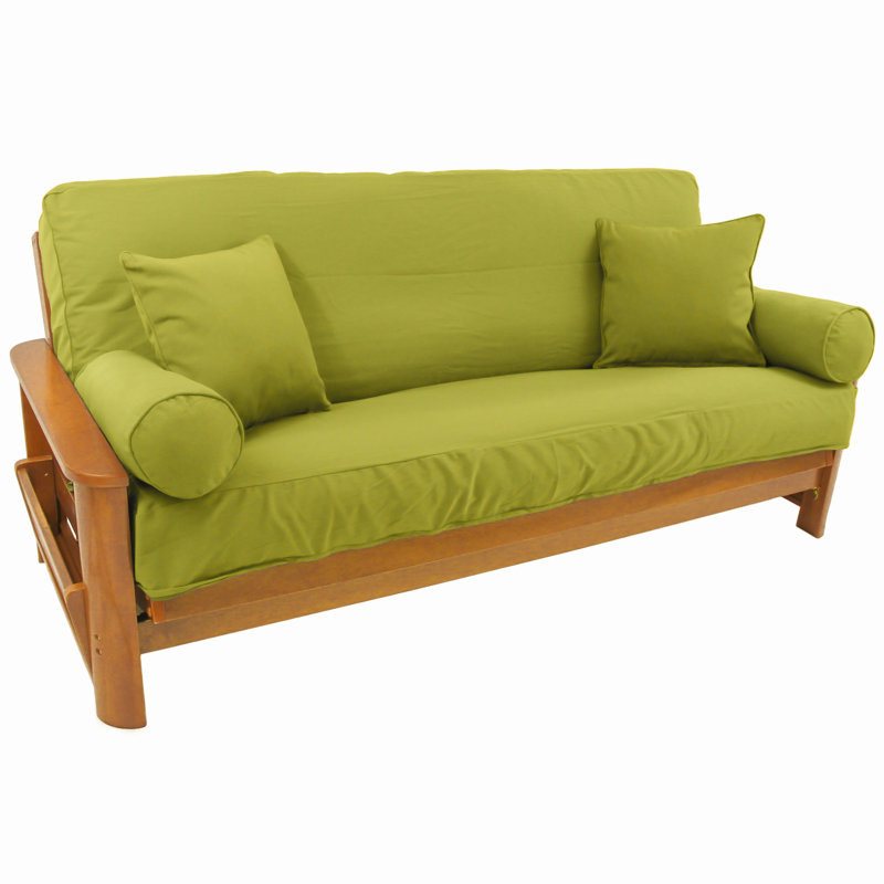 Housse pour futon à coussins carrés/rectangulaires, Lime mojito