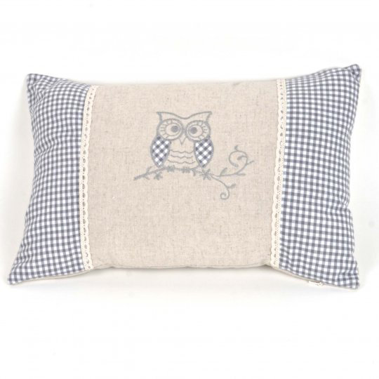 Plaid Linen Reversible Pillow Cover