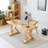 Burlywood Rectangular Solid Wood desks-485826705