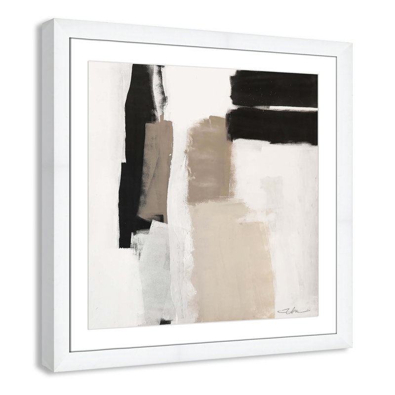 «Earth Scapes II-A» par Casa Fine Arts, H 29 po x l 29 po x P 1,25 po, Encadrement cubique blanc