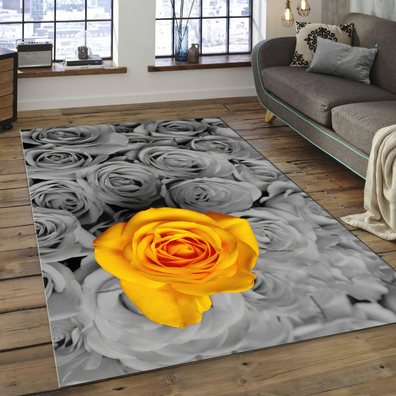 Modern Abstract Designed With Pile Soft Printed Rug Featuring Geometric Shapes and Intricate Patterns for a Stylish Indoor Decor Accent Piece