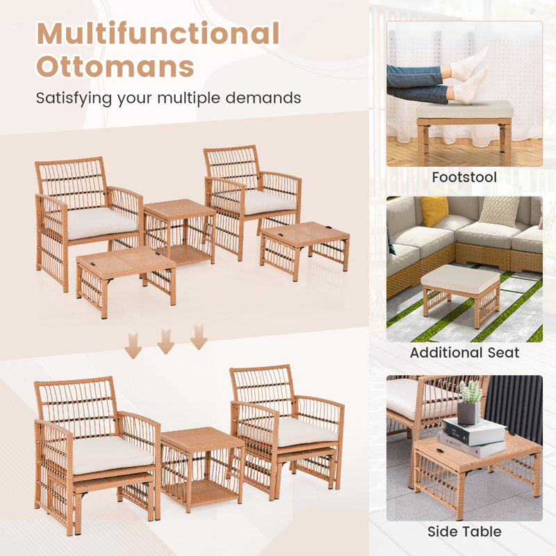 Paralimni 2 Person Seating Group with Cushions