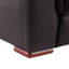 Fauteuil inclinable moderne en cuir avec soutien lombaire et base en acier inoxydable Global United-122728261