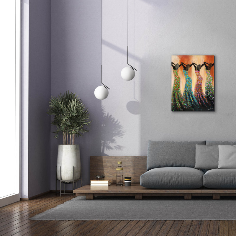 Danse du solstice d'été par Monica Stewart, H 34 po x l 26 po x P 1,5 po