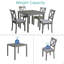 Ensemble de table de salle à manger 5 pièces en bois avec 4 chaises, ensemble pour 4 personnes et 4 personnes-1093843189-1093843194