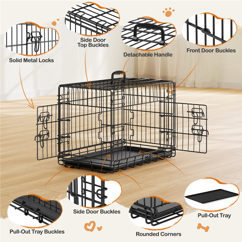 Metal Dog Crate for Small Dogs