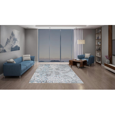 Tapis argenté ultra doux et argenté Shimmery