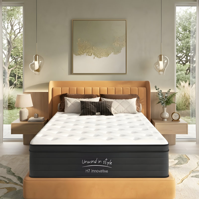 Hybrid Mattress, Individually Pocketed Innerspring, Medium Firm, Twin, 10"