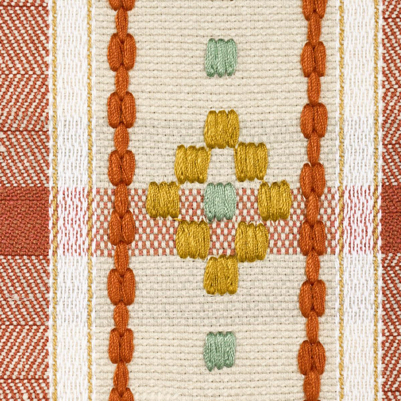Tissu à carreaux Hutton, Ocre