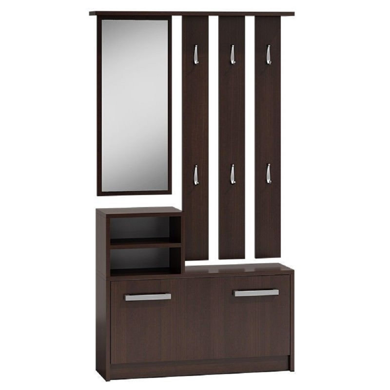 Thorbern Hall Tree with Bench and Shoe Storage, Wenge