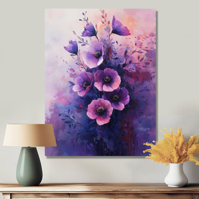 Kearie Hues II - coquelicots, art mural en métal
