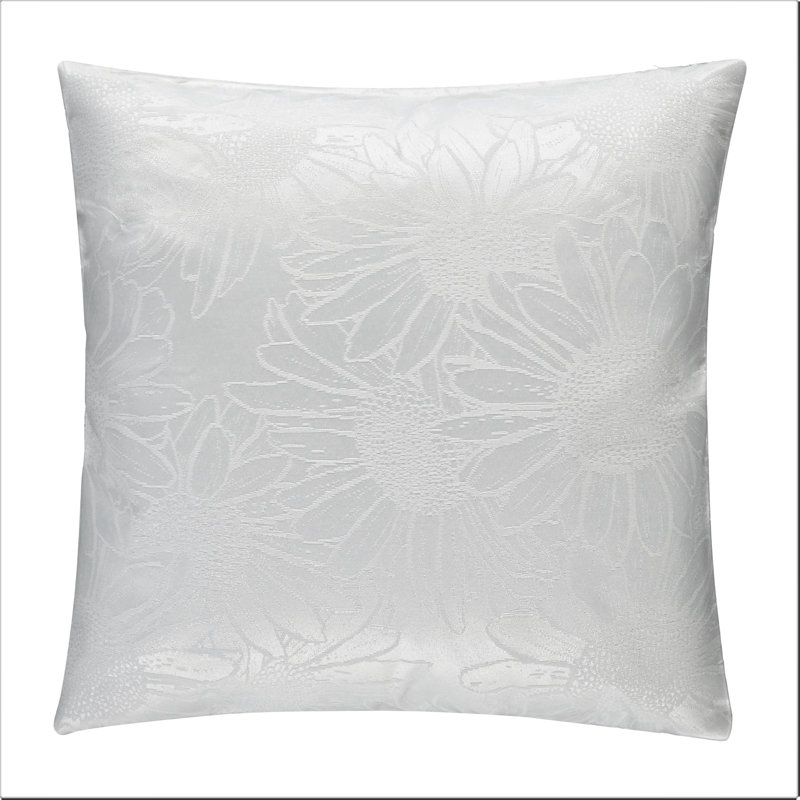 Housse de coussin carré, Blanc, 18 po x 18 po