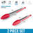 Zulay Kitchen Tongs For Cooking - 2 Pack 9" & 12" Stainless Steel Silicone Tong Set-86675148