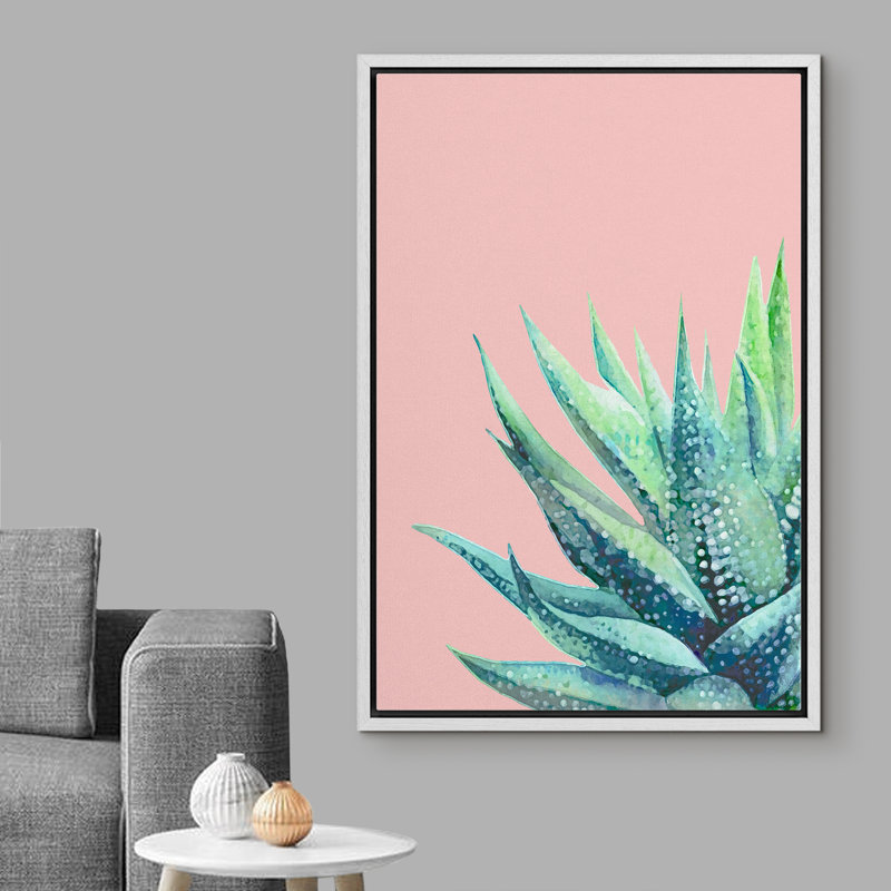 Peinture sur toile, cadre flottant, Blanc, H 16 po x l 24 po x P 1,5 po