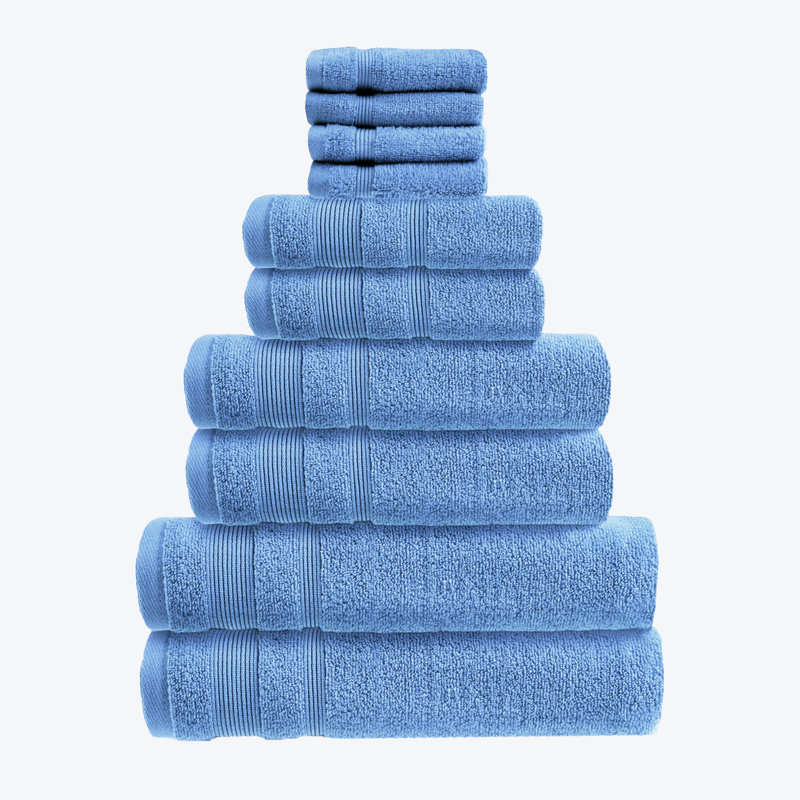 Baljiwan 10 Piece Chemical-Free and Sustainable Quick Dry Multi-Size Bale, Cornish Blue