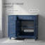 Meuble-lavabo moderne 36 po avec lavabo en céramique, portes à fermeture douce, tiroir et tablette réglable-1930859507