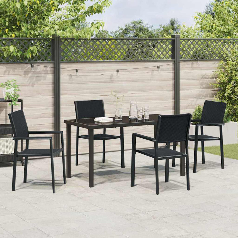 4 - Person Patio Dining Set with, 73cm H x 140cm W x 70cm D