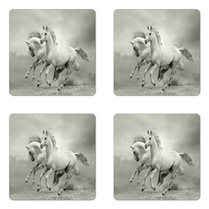 Sous-verre à chevaux