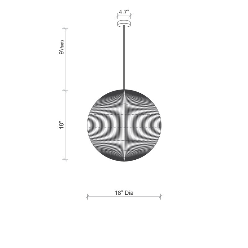 Quill Ball Pendant Light