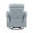 Luxury Leather Upholstered Swivel Glider Reclining Chair, Perfect For Comfort And Style In Modern Living Rooms-991947792