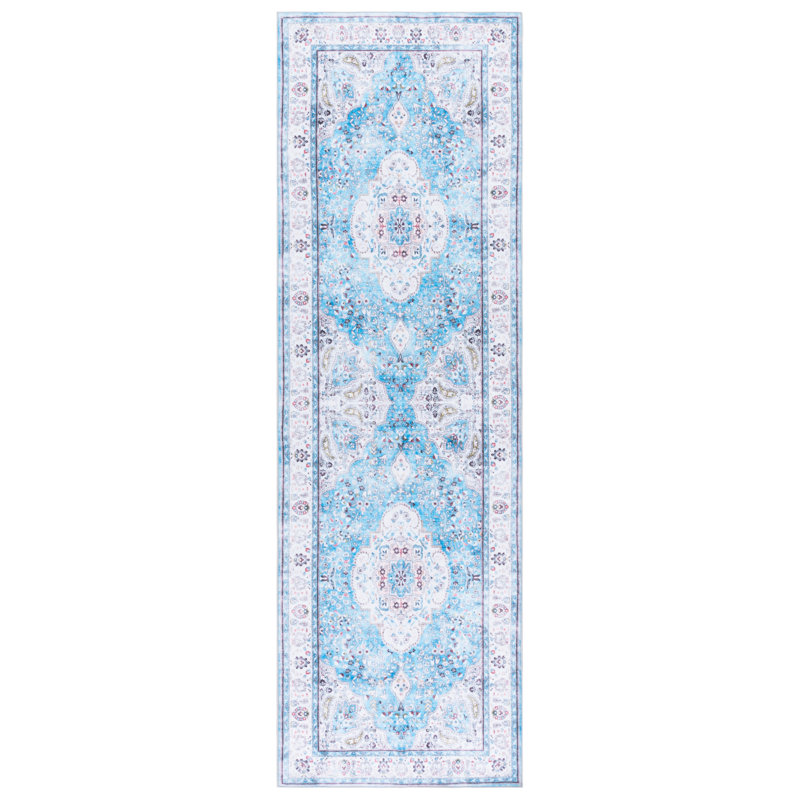 Msrw Tucson 136 Performance Machine Washable Oriental Rug, Runner 2'6" x 8'