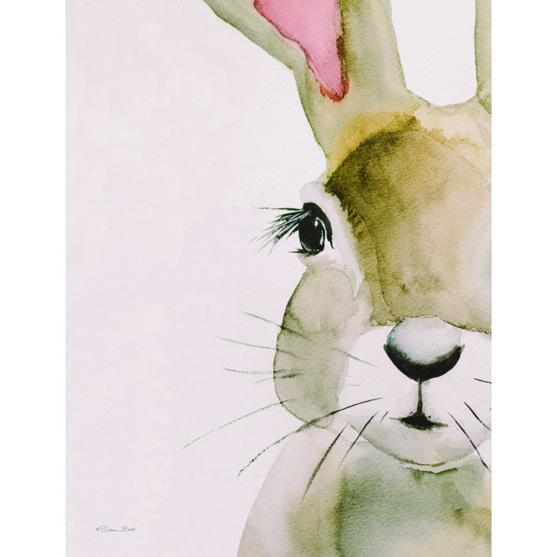«Peeking Bunny», reproduction sur toile tendue, H 32 po x l 24 po