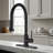 Pull Down Kitchen Faucet With Sprayer-111235208
