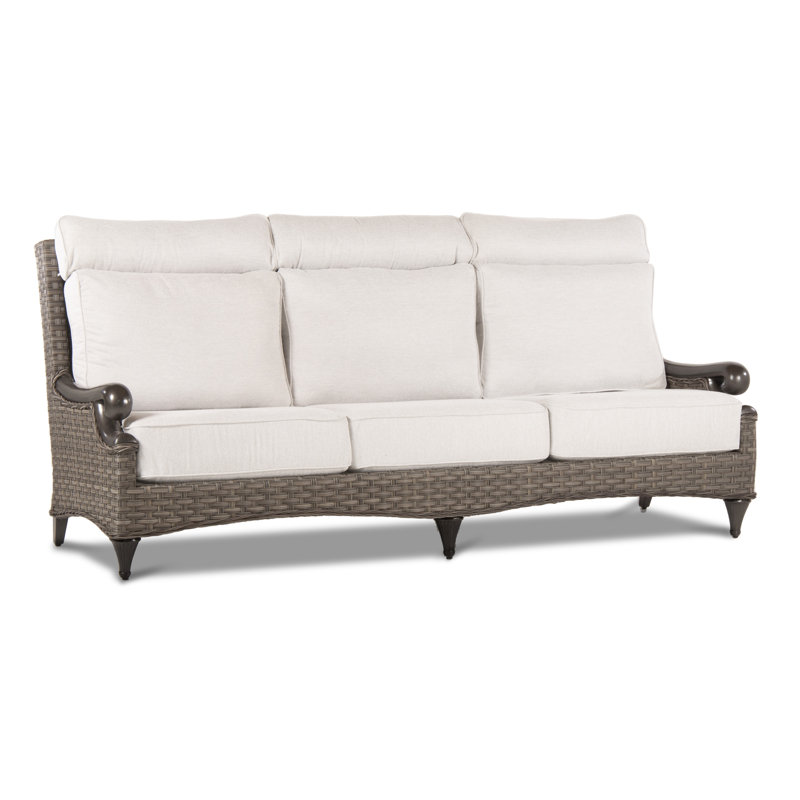 Davenport Outdoor 3 - Seat Patio Sofa, Nurture Pebble