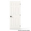 Porte intérieure pré-suspendue 30 po x 80 po à gauche avec ensemble de poignées démontables et charnières noires mates, porte intérieure à panneau creux à 6 panneaux avec alésage et charnière pour la salle de bain, le garde-manger, la porte intérieure de la buanderie-123323681-122258959