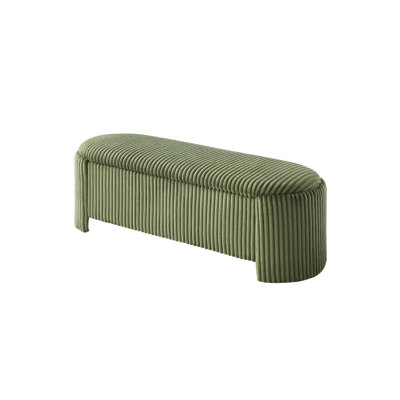 50" W Contemporary Storage Bench, Green