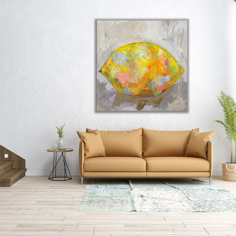 Citron - reproduction d'art sur toile, H 20 po x l 20 po