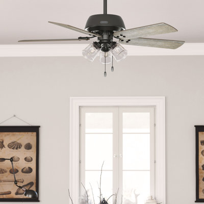 Ventilateur de plafond 52 pales 52 po avec ensemble de lumières DEL et chaîne à tirer Shady Grove