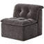 Pouf moderne en chenille beige de 81 cm-1811481969