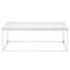Rectangular Oak And Coffee Table With Stable Construction Contemporary In Design Sled Base