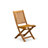 7 Piece Outdoor Patio Dining Sets Consist of an Oval Acacia Wood Table and 6 Folding Side Chairs, 36x79 Inch, Natural Oil-1462996039