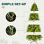 Arbre de Noël artificiel vert pré-éclairé pré-éclairé-158660372