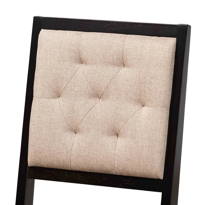 Chaise parsons Sosigènes, Sable, Brun foncé