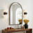 Vintage Dimmable Armed Sconce With Milk Glass Shade Oil Rubbed Bronze-125177383